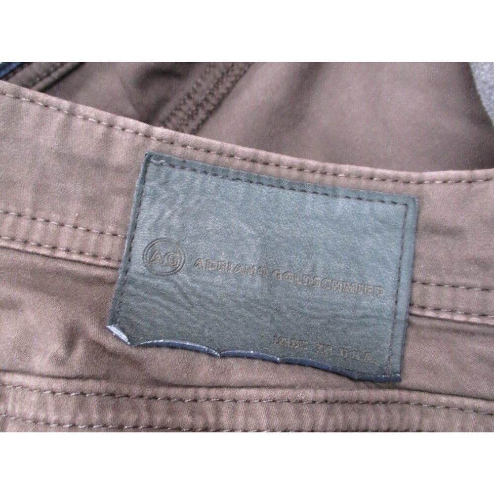AG Adriano Goldschmied Jeans Mens 38x34 Brown Protege Straight Leg Pants USA * - Picture 8 of 13